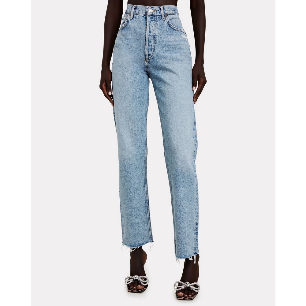 Images AGOLDE 90'S Pinch Waist High-Rise Straight Jeans Endless Blue